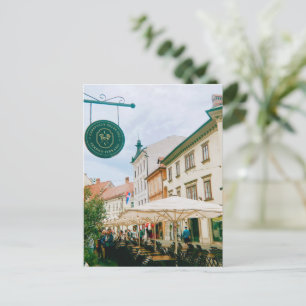 Ljubljana Cityscape Helg Vykort