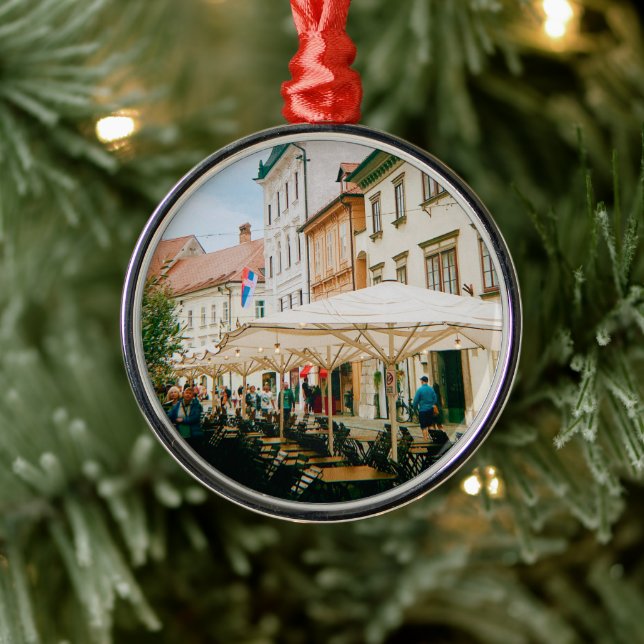 Ljubljana Cityscape Julgransprydnad Metall (Träd)