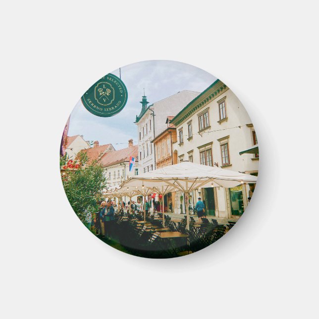 Ljubljana Cityscape Magnet (Framsidan)