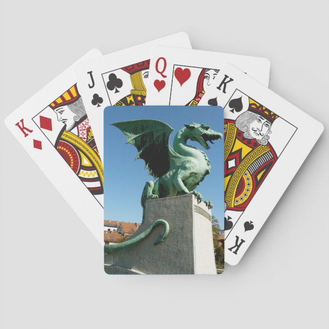 Ljubljana Dragon Spel Kort (Baksidan)