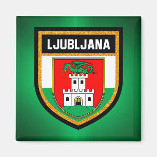 Ljubljana flagga magnet