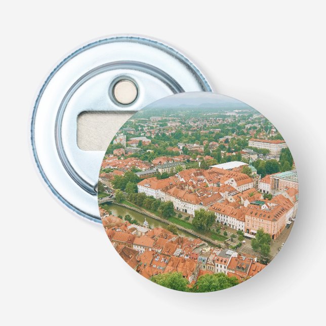 Ljubljana från ovan flasköppnare (Framsidan)