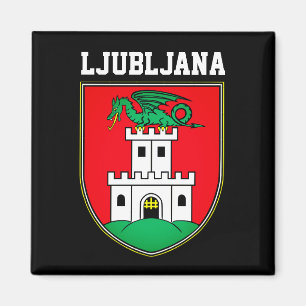 Ljubljana jackar om arm - SLOVENIEN Magnet