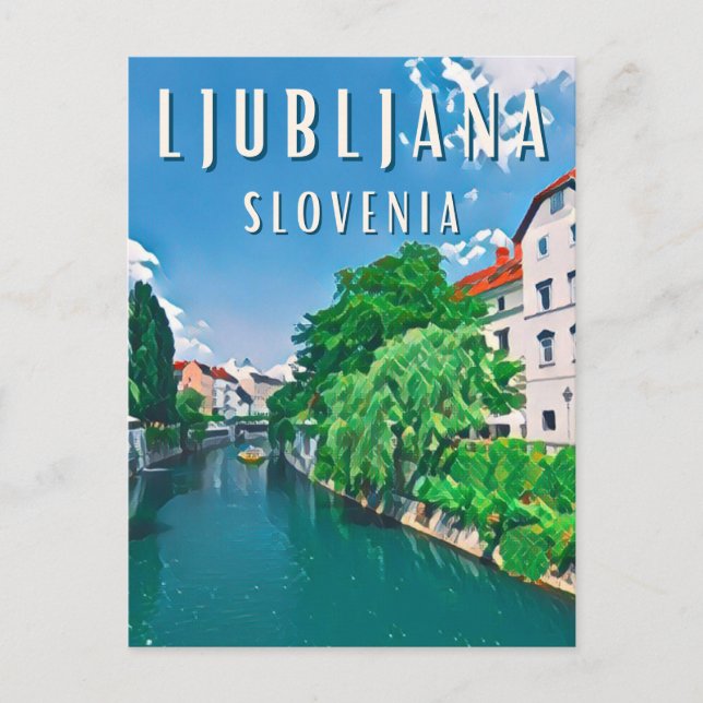 Ljubljana, perle de la Slovénie Vykort (Framsida)