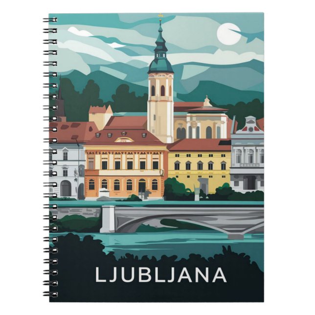 Ljubljana, Slovenien  Anteckningsbok (Framsidan)