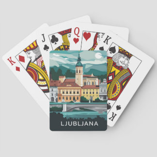 Ljubljana, Slovenien Casinokort