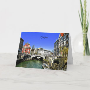 Ljubljana, Slovenien Kort