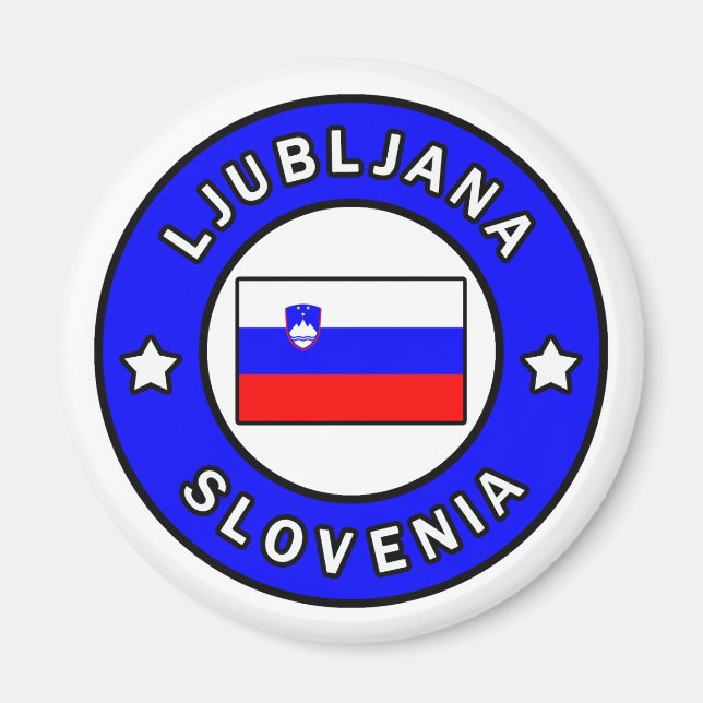 Ljubljana Slovenien Magnet (Framsidan)