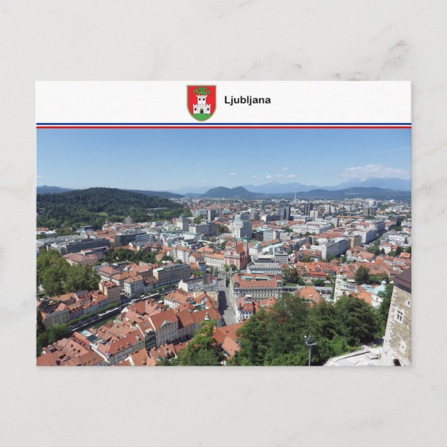 Ljubljana - Slovenien Vykort (Framsida)