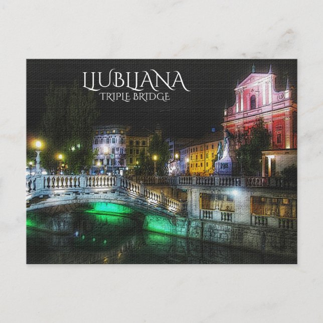 Ljubljana, Slovenien Vykort (Framsida)