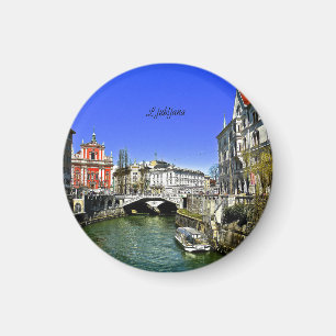 Ljubljana, Sloveniens scenbild Magnet