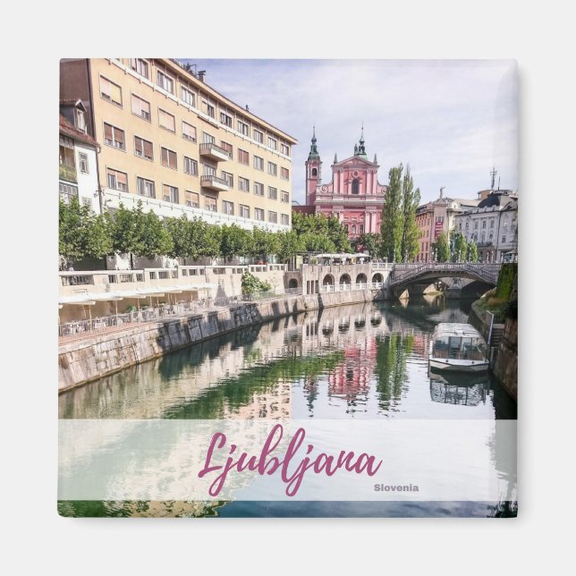 Ljubljana Souvenir Magnet (Framsidan)