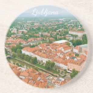 Ljubljana stadsbild, Slovenien Resa Souvenir Underlägg