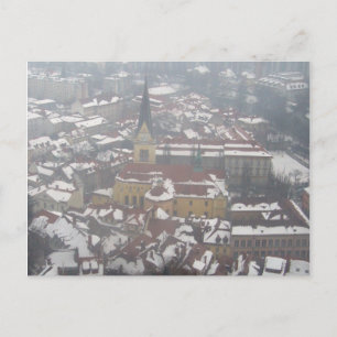 ljubljana vinterkyrka vykort