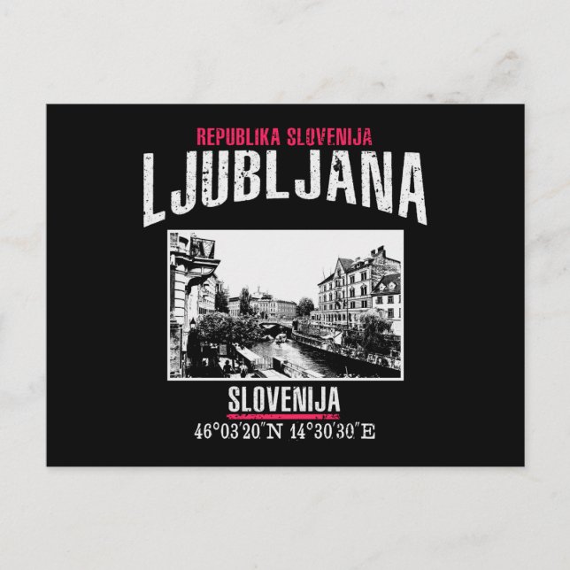 Ljubljana Vykort (Framsida)