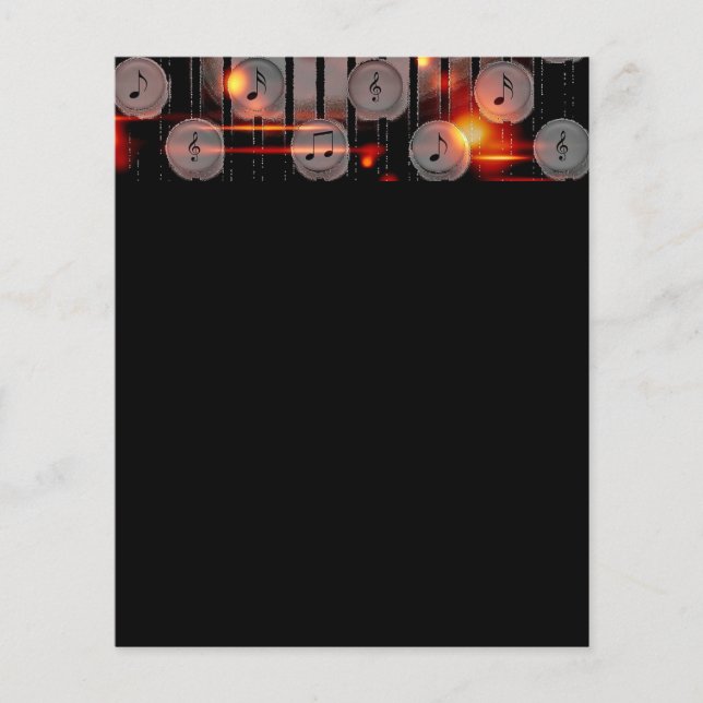 ljud-163665 ljud konstaterar att musik och digital flygblad (Framsidan)