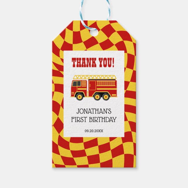 Ljud: Alarm Fire Lastbil, fågelskydd Presentetikett (Framsidan)