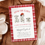 Ljud: Alarm Firefighter Baby Shower Inbjudningar<br><div class="desc">Kort för inbjudan till babydusch med hjälp av ett vattentätt färgbildkort för tre valpar från Dalmatien med hjälp av en brandmanshjälm. I texten står det: "Ljud varnar,  pojke är på väg."</div>