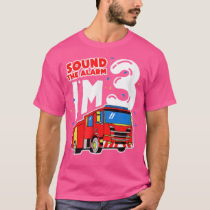 Ljud Alarm I är 3 Lastbil tredje födelsedagspresse T Shirt