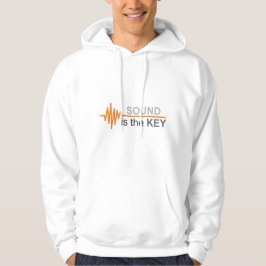 Ljud är Nyckel Classic Waveform Orange Line Hoodie