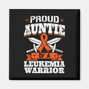 Ljud Auntie of a Leukemia Warrior Awareness Blood Magnet