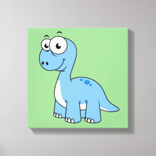 Ljud av brontosaurus. canvastryck