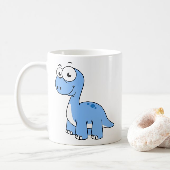 Ljud av brontosaurus. kaffemugg (Med munk)
