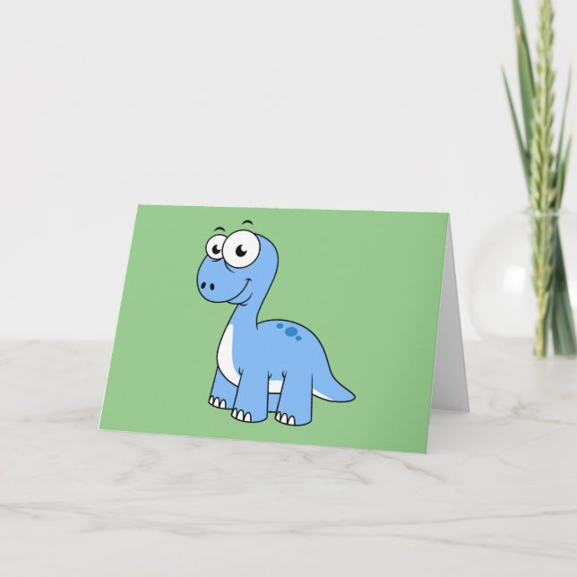 Ljud av brontosaurus. kort (Framsida)