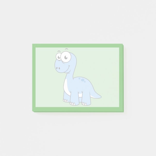 Ljud av brontosaurus. post-it block (Framsida)