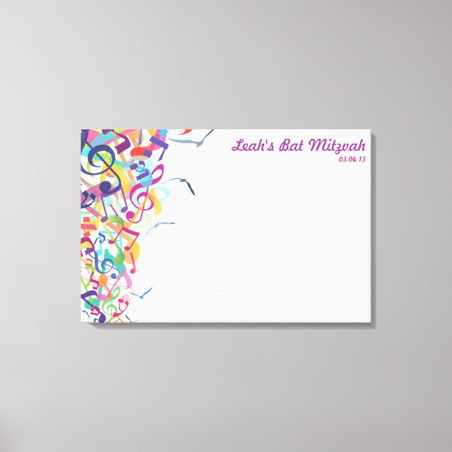 LJUD AV DET TORAH-Bat mitzvah inloggningsnämnden Canvastryck (Framsida)