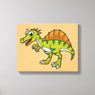 Ljud av en leende spinosaurus. canvastryck