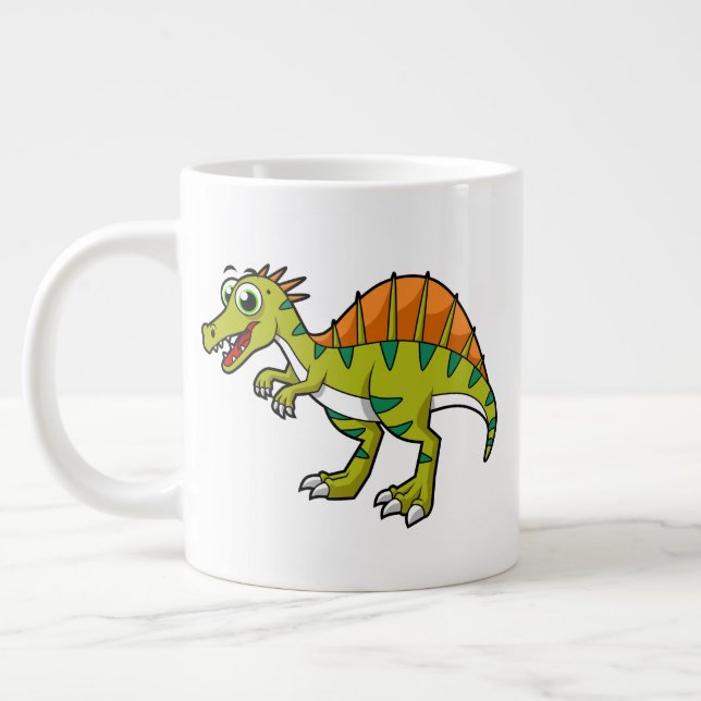 Ljud av en leende spinosaurus. jumbo mugg (Vänster)