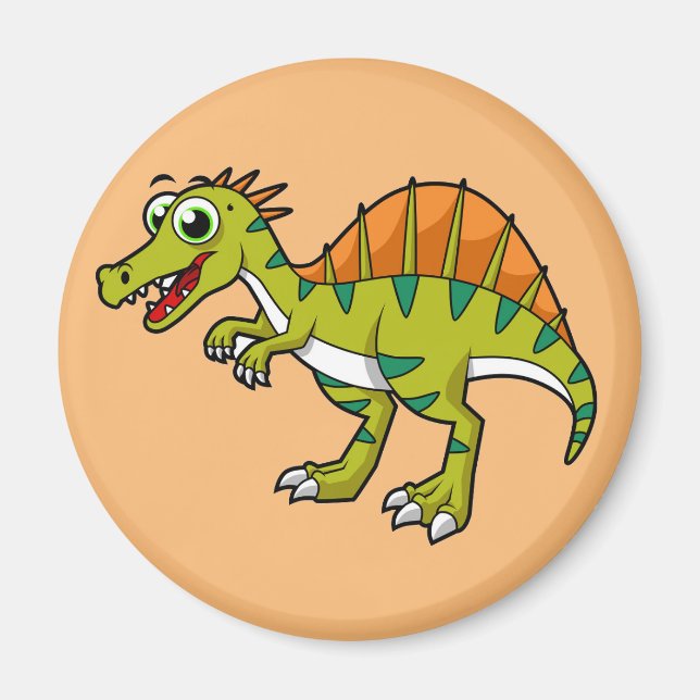 Ljud av en leende spinosaurus. magnet (Framsidan)