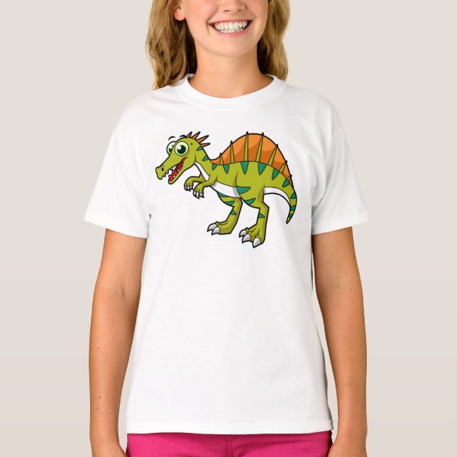 Ljud av en leende spinosaurus. t shirt (Framsida)
