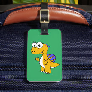 Ljud av en spinosaurus. 2 bagagebricka