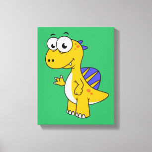 Ljud av en spinosaurus. 2 canvastryck