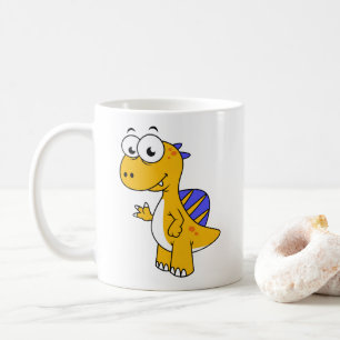Ljud av en spinosaurus. 2 kaffemugg