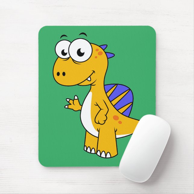 Ljud av en spinosaurus. 2 musmatta (Med mus)