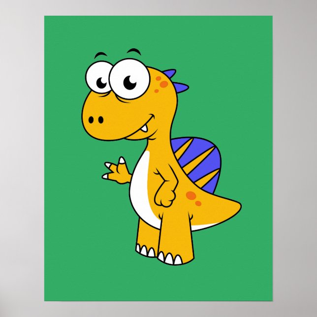 Ljud av en spinosaurus. 2 poster (Framsidan)