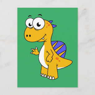 Ljud av en spinosaurus. 2 vykort