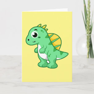 Ljud av en spinosaurus. kort