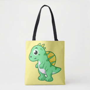 Ljud av en spinosaurus. tygkasse