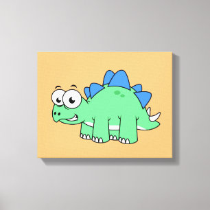 Ljud av en Stegosaurus. 2 Canvastryck