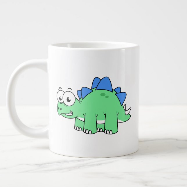 Ljud av en Stegosaurus. 2 Jumbo Mugg (Vänster)