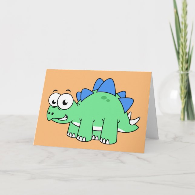Ljud av en Stegosaurus. 2 Kort (Framsida)