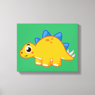 Ljud av en Stegosaurus. Canvastryck