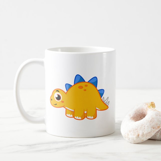 Ljud av en Stegosaurus. Kaffemugg (Med munk)