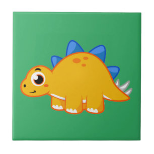 Ljud av en Stegosaurus. Kakelplatta