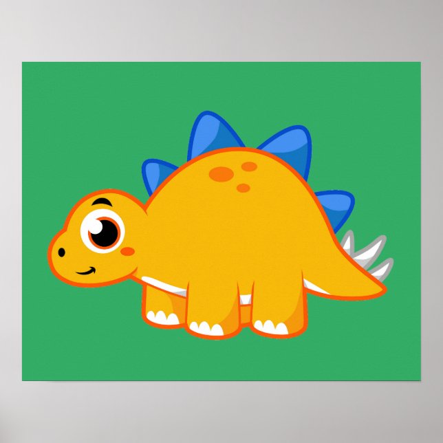 Ljud av en Stegosaurus. Poster (Framsidan)