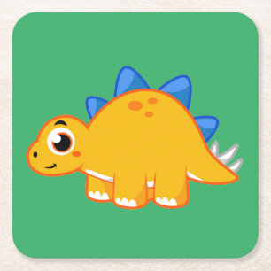Ljud av en Stegosaurus. Underlägg Papper Kvadrat